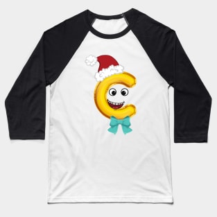 SANTA C Letter Baseball T-Shirt